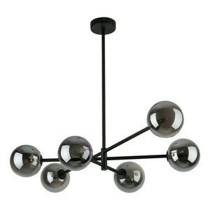 Sarius Lampă de tavan negru/grafit 6 Pł Tall small 0