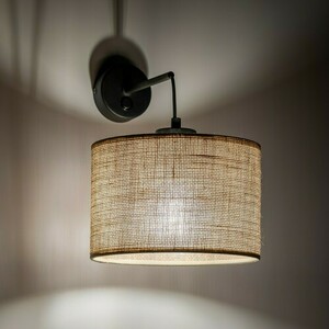 Lampă de perete din iută 1 Pł small 7