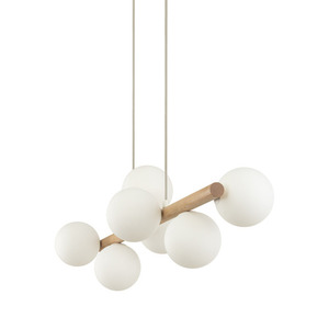 Estera Lampă suspendată din lemn 7 Pł small 4