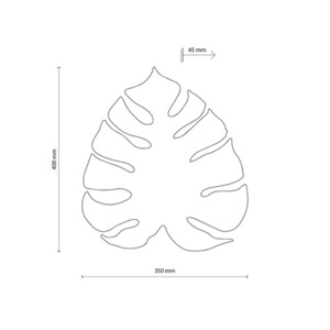 Monstera Beige Aplică 3 Pł small 7