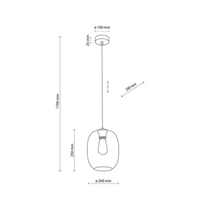 Lampă suspendată Elio Graphite 1 small 1