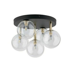 Lampă de tavan Nilos negru / auriu 5Pł small 6