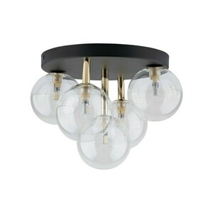 Lampă de tavan Nilos negru / auriu 5Pł small 0