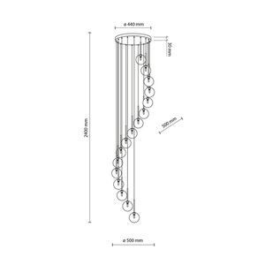 Lampă suspendată Aurora Gold 16 small 5