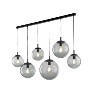 Lampă cu pandantiv Esme Graphite 6 benzi. small 1