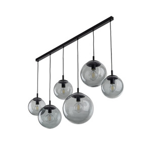 Lampă cu pandantiv Esme Graphite 6 benzi. small 2