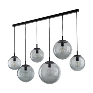Lampă cu pandantiv Esme Graphite 6 benzi. small 0