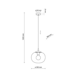 Lampă suspendată transparentă Vibe 1,300 small 4