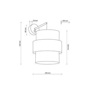 Calisto White Lampă de perete 1 small 6