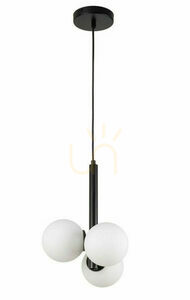 Lampă suspendată Sigma Perla 3 negru 3xG9 33486 small 0