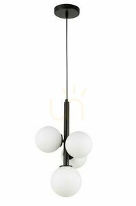 Lampă suspendată Sigma Perla 4 neagră, 4xG9, SKU 33487 small 0