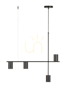 Lampă suspendată Sigma Vendo 4 negru 70 cm 4xGU10 SKU 33689 small 0