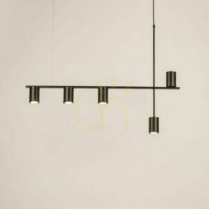 Lampă suspendată Sigma Vendo 5 negru 5xGU10 LED SKU 33692 small 1