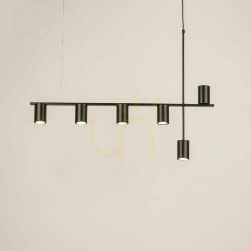 Verifica Lampă suspendată Sigma Vendo 6 negru 90 cm GU10 SKU 33695