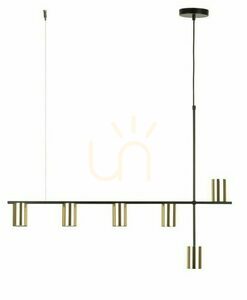 Lampă suspendată Sigma Vendo 6 GU10 negru alamă 33696 small 0