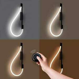 GALAKSE 90cm negru LED lampă de perete negru 2700-6500K Thoro small 7
