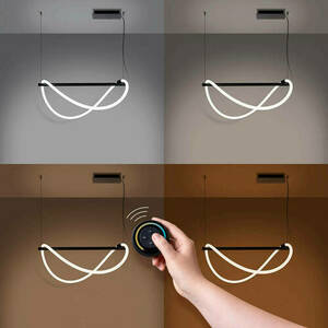 Lampă suspendată GALAKSE 84 negru LED 2700-6500K Thoro small 1