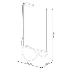 Lampă suspendată GALAKSE 84 negru LED 2700-6500K Thoro small 7