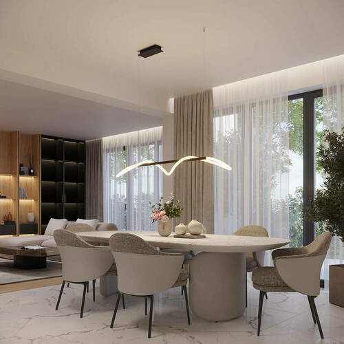 Verifica Lampă suspendată GALAKSE148 negru LED 2700-6500K Thoro