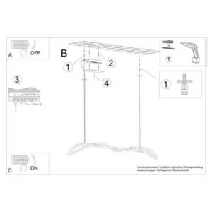 Lampă suspendată GALAKSE148 negru LED 2700-6500K Thoro small 9