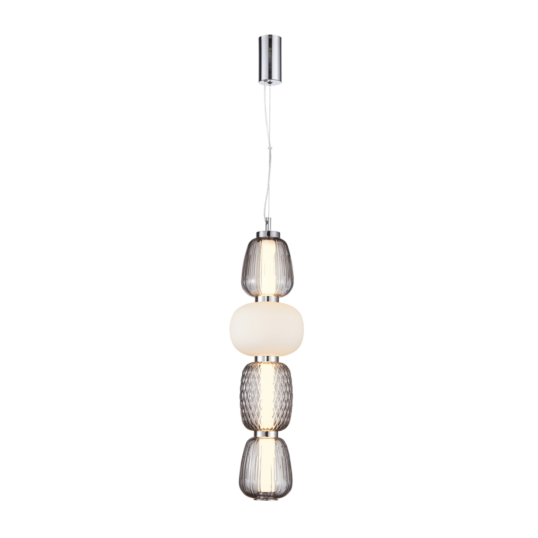 Prívesné LED svietidlo Italux Eris 32W chróm sklo PND-98374-32W-CH