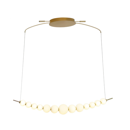 Verifica Pendul Italux Ronza LED auriu alb 37W 3000K dimmabil PND-36472-37W-3K-GD