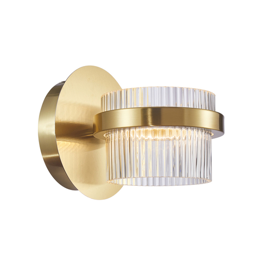 Verifica Lampa de perete Italux Classic Sand Tiara LED aurie sticlă transparentă WL-77362-9W-GD