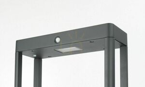 Lampă solară exterior SU-MA Arma Solar LED cu senzor, aluminiu gri, ARS-500SL small 2