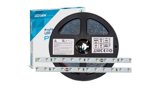 Verifica Bandă cu LED-uri PRO 3Y 24V 64 LED/m 2835 SMD alb rece, 6.5W, 130lm/W, 320 LED-uri, 5 m