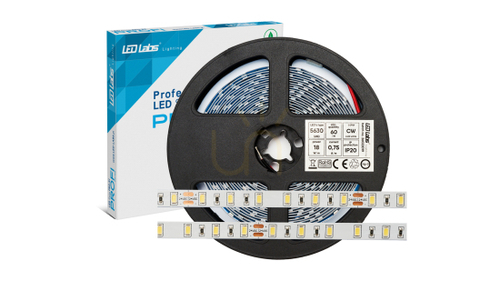 Verifica Bandă cu LED-uri PRO 3Y 24V 60 LED/m 5630 SMD alb rece, 18W, IP65HS, 300 LED-uri., 5 m