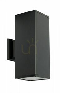 Aplica exterior SU-MA Adela negru 2xE27 IP54 aluminiu sticla 8001 BL small 0