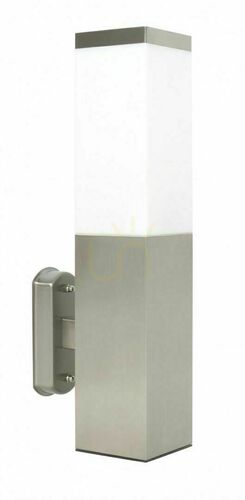 Verifica Lampă de perete exterior SU-MA Inox Square argint 34 cm SS802-A