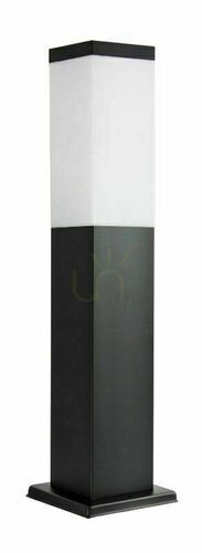 Verifica Lampă de grădină exterior SU-MA neagră 45 cm inox SS802-450 BL