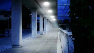 Corp de iluminat pentru exterior, plafon cu senzor de mișcare și crepuscular LED DL VARIO PRO S NW alb small 1