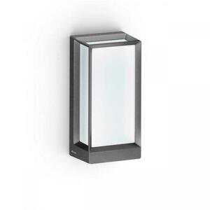 Corp de iluminat de perete pentru exterior cu senzor de mișcare și de amurg LED L 42 C antracit small 1