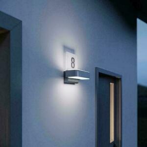 Corp de iluminat de perete pentru exterior cu senzor de mișcare și crepuscular LED L 820 S SI small 1