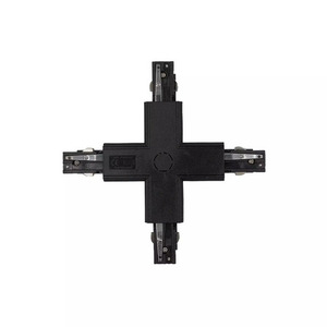 Conector X pentru șine 3F negru TRA-X-BK small 1