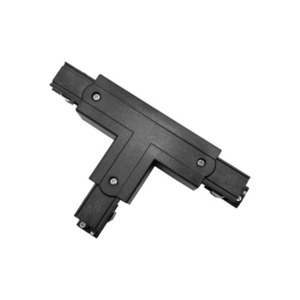 Conector în T drept pentru șine 3F negru TRA-TR-BK small 1