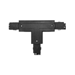 Conector în T drept pentru șine 3F negru TRA-TR-BK small 0