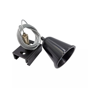 Cabină de șină 3F 1,5M negru TRA-SUS-BK small 1