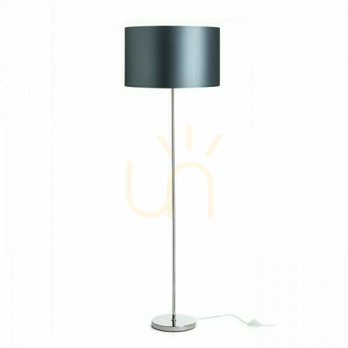 Verifica Nyc/Ron 40/25 Lampă de podea Monaco Dove Grey/Silverrene Pvc/Chrom 230 V Led E27 11 W.