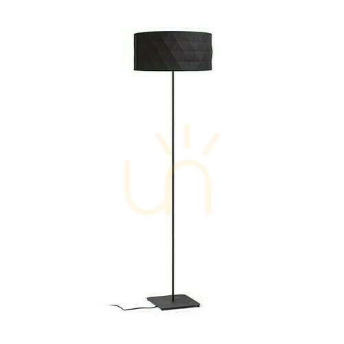 Verifica Cortina/Jakaranda Lampă de podea pe picior negru/negru textil/metal 230 V Led E27 11 W.