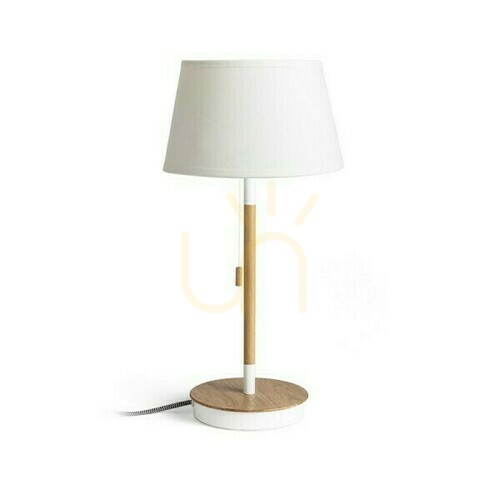 Verifica Lampă de masă Keith/Alvis 24 cu Usb Cream White Beech 230 V Led E27 7 W.