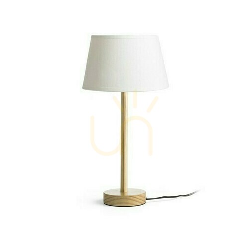 Verifica Maui/Alvis Lampă de masă 24 Cream White Wood 230 V Led E27 7 W.