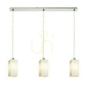 Liz Iii 80 Opal Glass/Mat Nickel Lampă suspendată 230 V Led E27 3x11 W. small 2