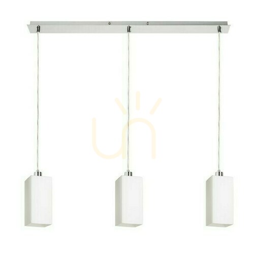 Verifica Liz Iii 80 Opal Glass/Mat Nickel Lampă suspendată 230 V Led E27 3x11 W.
