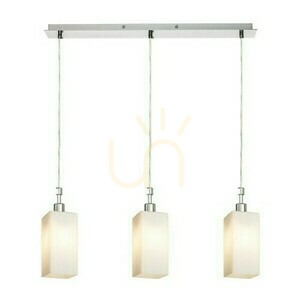 Liz Iii 60 Opal Glass/Mat Nickel Lampă suspendată 230 V Led E27 3x11 W. small 2