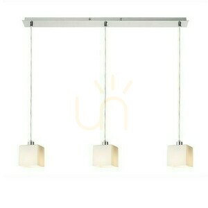 Dados Iii 80 Opal Glass/Mat Nickel Lampă suspendată 230 V Led E27 3x11 W. small 1