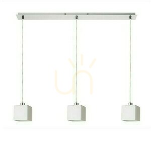 Dados Iii 80 Opal Glass/Mat Nickel Lampă suspendată 230 V Led E27 3x11 W. small 0