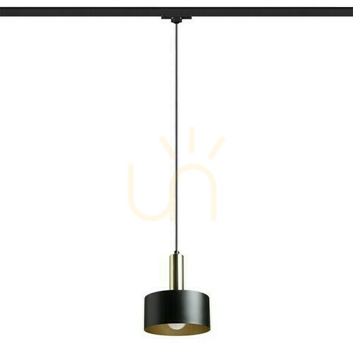 Verifica Giulia 20 To 3 Phase Lampă cu pandantiv. Balustrade Negru/Arbastru auriu alamă 230 V E27 40 W.
